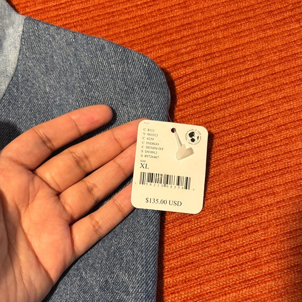 Free People Halter Denim Vest | XL - Picture 4 of 5